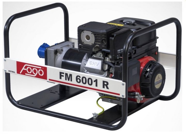 Генератор бензиновий FOGO 1 фаза (220В), 5,4кВт, (FM 6001 R)